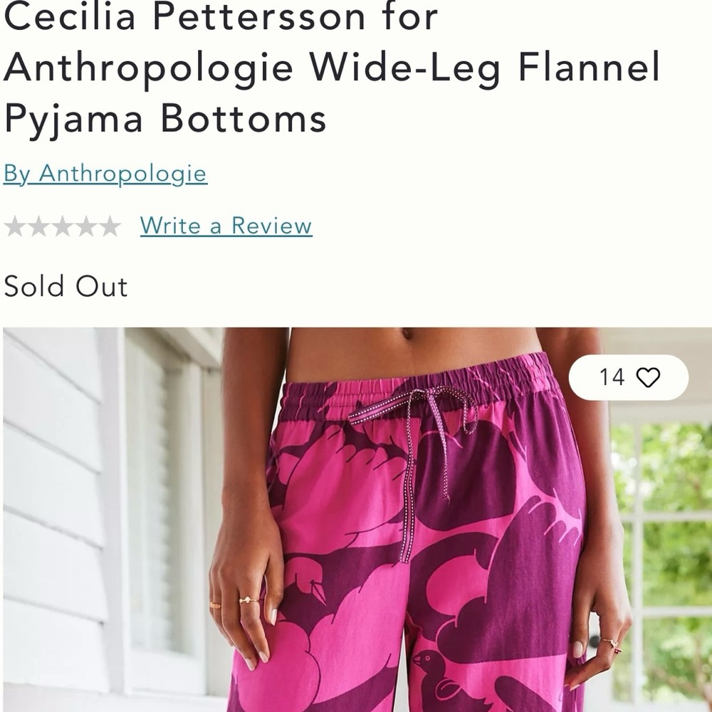 Anthropologie Pajama pants medium-sized NEW
